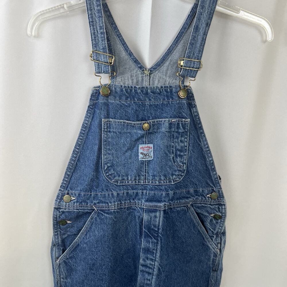 Pointer Denim Bib Overalls Unisex Youth Size 16